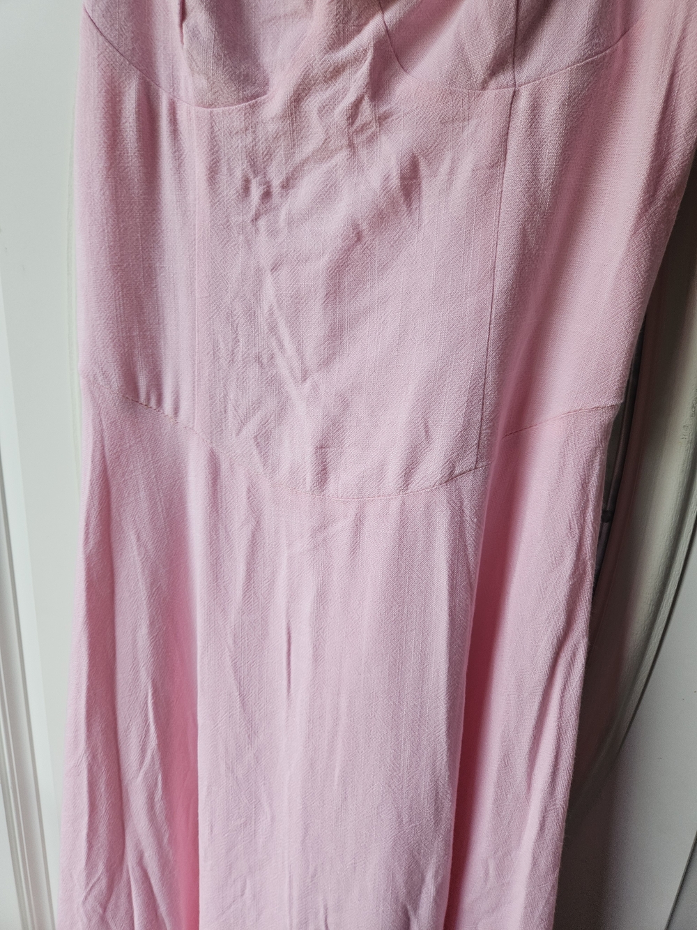 Women's Pink Spaghetti Strap Maxi Dress - Picture 4 of 7
